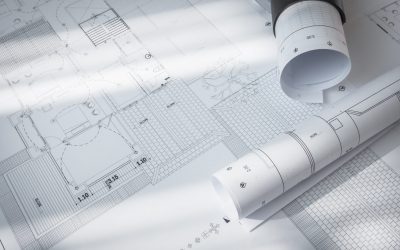 Construction plans of architectural project